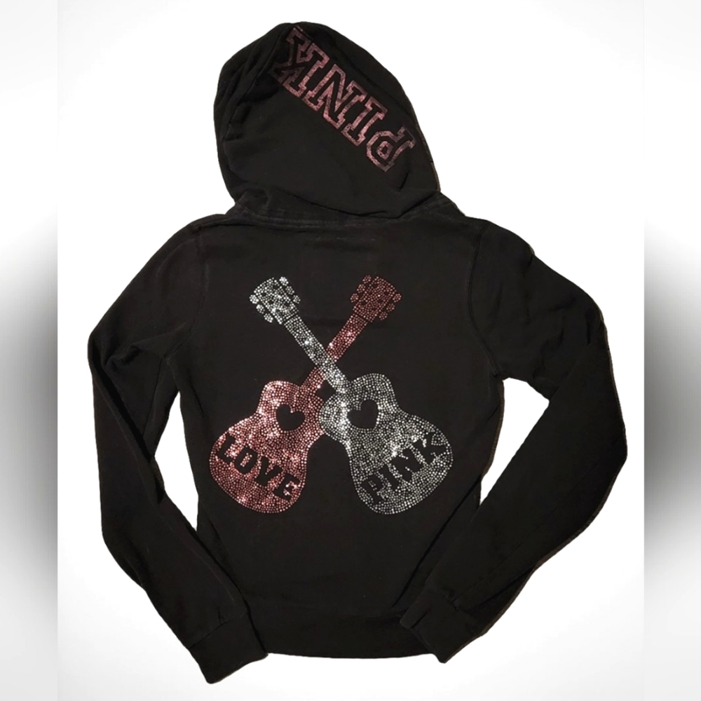 Vtg Victoria's Secret PINK Bling Guitar Jacket Y2K